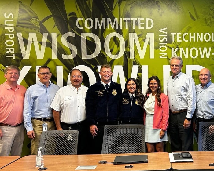 FFA National Officers Meet with Helena Executives and Tour HPG Innovation Center