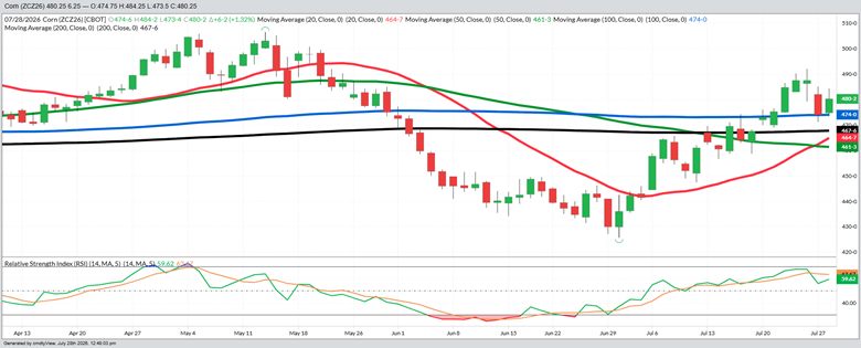 December Corn – Daily