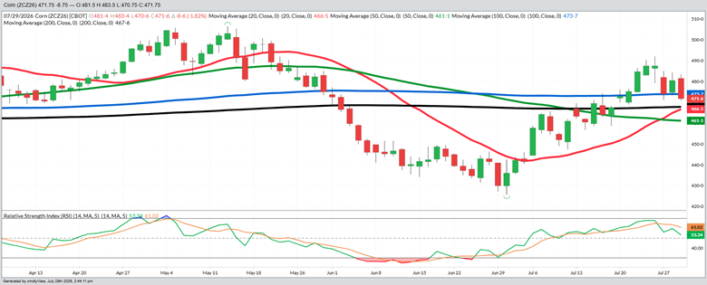 December Corn – Daily