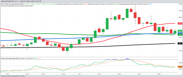 September Wheat - Daily