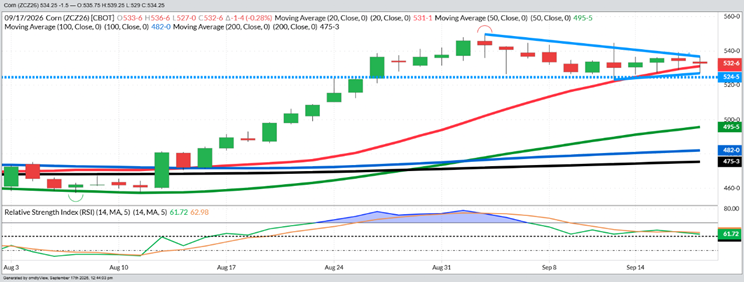 December Corn – Daily